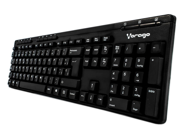 Teclado Multimedia Vorago  KB-202, USB.