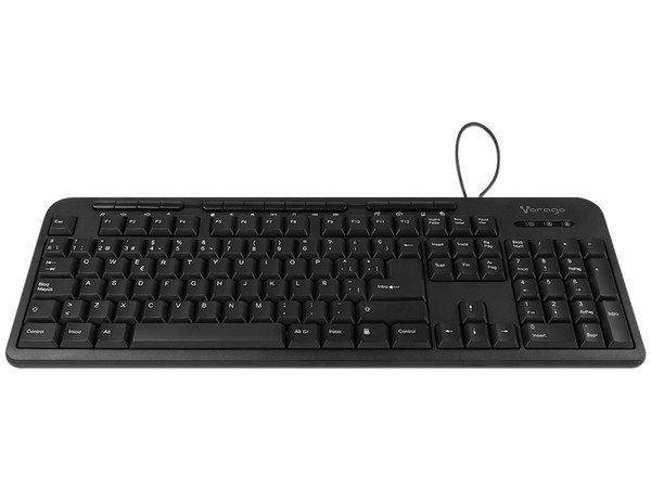 Teclado Multimedia Vorago KB-204, USB. Color Negro.