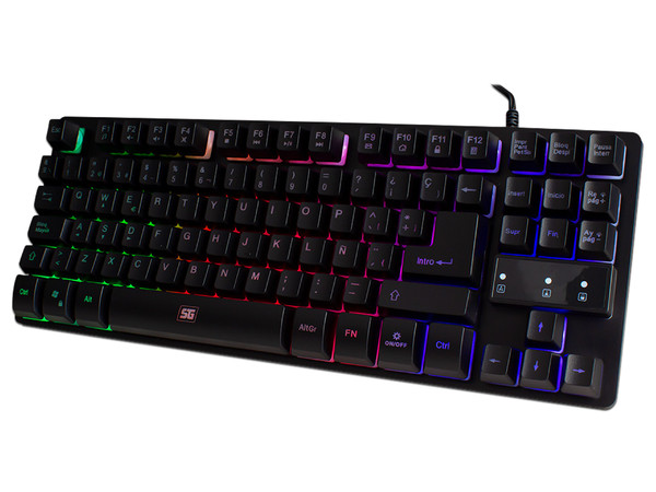 Teclado Gamer Vorago KB-503, RGB, USB. Color Negro. (Versión en Español)