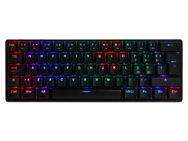 Teclado Mecánico Gamer Vorago KBG560, RGB, USB, Switch Azul. Color Negro.