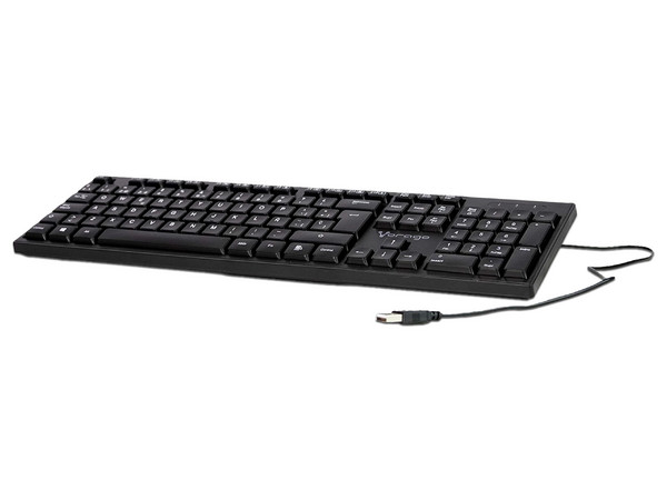 Kit de Teclado y Mouse Vorago KM-108, USB. Color Negro.