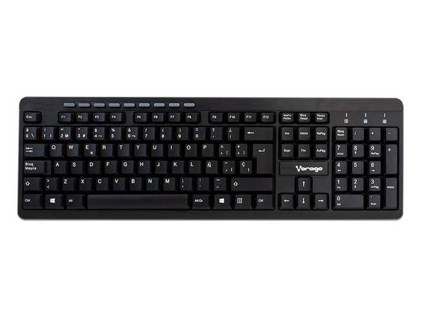 Kit teclado y Mouse inalámbrico Vorago KIT 304, USB.