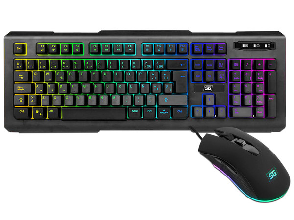 Kit Teclado y Mouse Gamer Vorago KMH-501, USB. (incluye audífonos y Mouse Pad).
