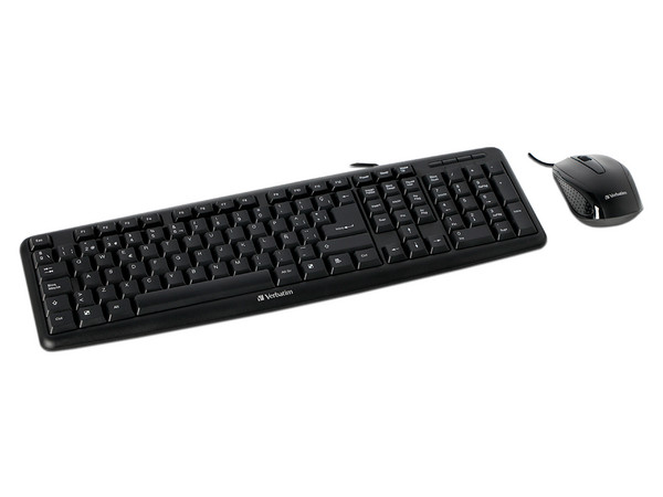 Teclado y Mouse Verbatim 98111, USB. Color Negro.