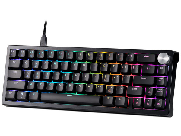 Teclado Mecánico Gamer XPG SORCERER MINI, Iluminación RGB, Switch XPG Red Mechanical, USB Tipo C. Color Negro. (Versión en Ingles)