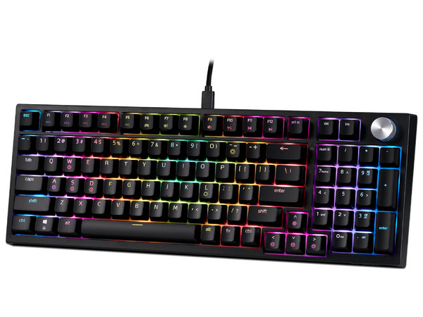 Teclado Mecánico Gamer XPG SORCERER, Iluminación RGB, Switch XPG Red Mechanical, USB Tipo C. Color Negro. (Versión en Ingles)