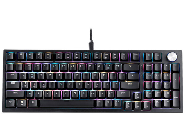 Teclado Mecánico Gamer XPG SORCERER, Iluminación RGB, Switch XPG Red Mechanical, USB Tipo C. Color Negro. (Versión en Ingles)