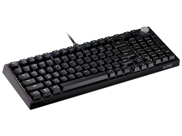 Teclado Mecánico Gamer XPG SORCERER, Iluminación RGB, Switch XPG Red Mechanical, USB Tipo C. Color Negro. (Versión en Ingles)