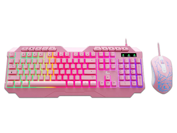 Kit de Teclado y Mouse Xtech XTK-540S con Retroiluminación LED, USB.