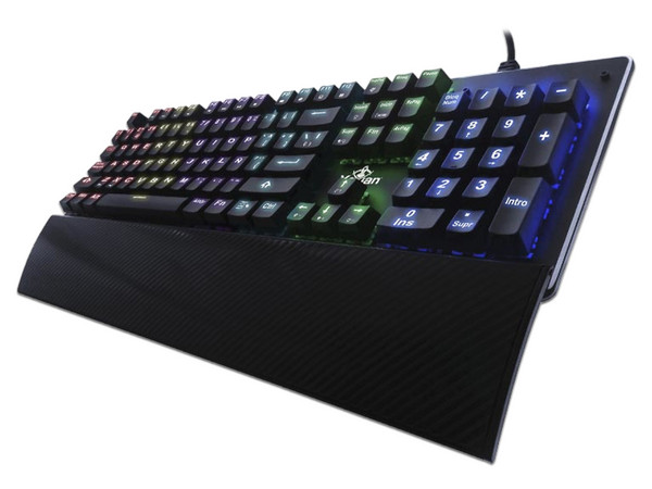 Teclado Mecánico Gamer Yeyian Flare 2000 RGB, USB, Switch Rojo.