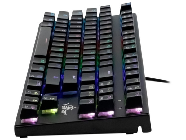 Teclado Mecánico Gamer Yeyian Spark 2000 RGB, USB. Switch Azul.