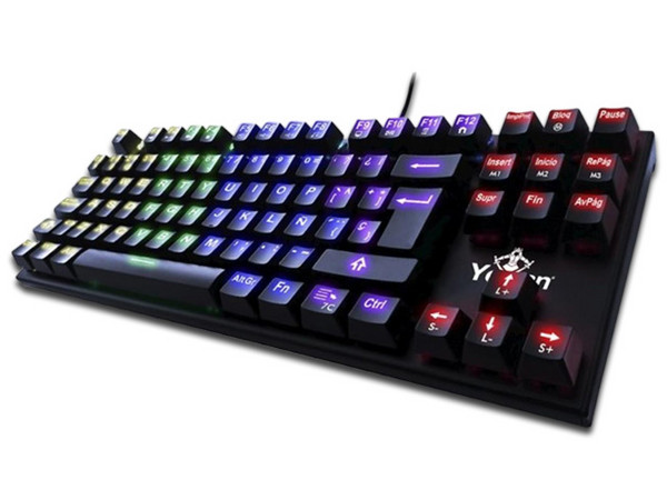 Teclado Mecánico Gamer Yeyian Spark 2000 RGB, USB. Switch Azul.