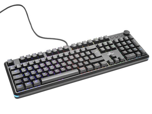 Teclado Gamer Mecánico Yeyian YTM-28208B , con retroiluminación RGB, USB, Switch Rojo.