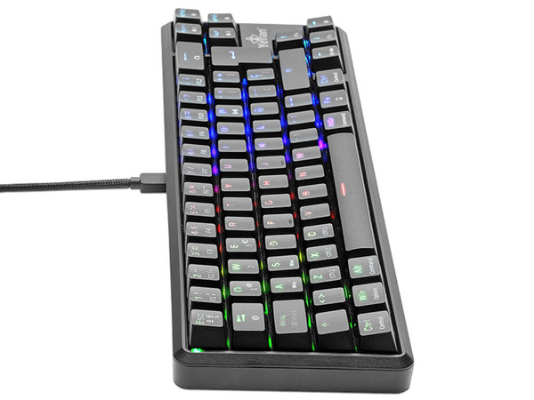 Teclado Mecánico Gamer Yeyian Akil RGB, USB. Switch Azul.