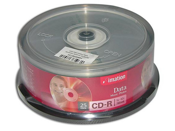 Paquete de 25 CD-R Imation de 700MB / 52X
