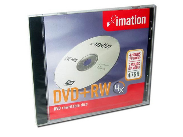 DVD+RW Imation, 4.7GB, 4X, 1 pieza.