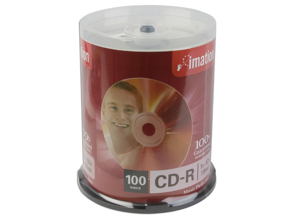 Paquete de 100 CD-R Imation de 700MB / 52X