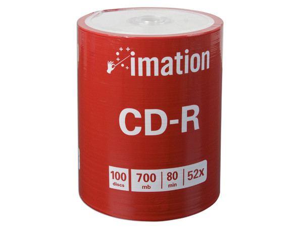 Torre de 100 CDs Imation 700MB/80Min, 52X