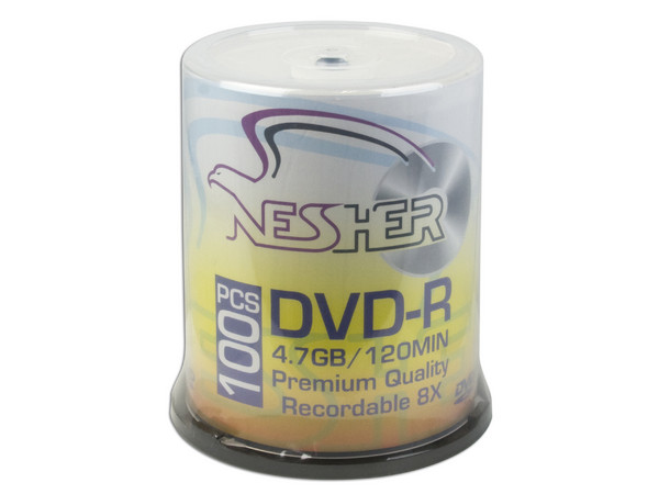 Torre de 100 DVD-R Nesher de 4.7GB / 8X