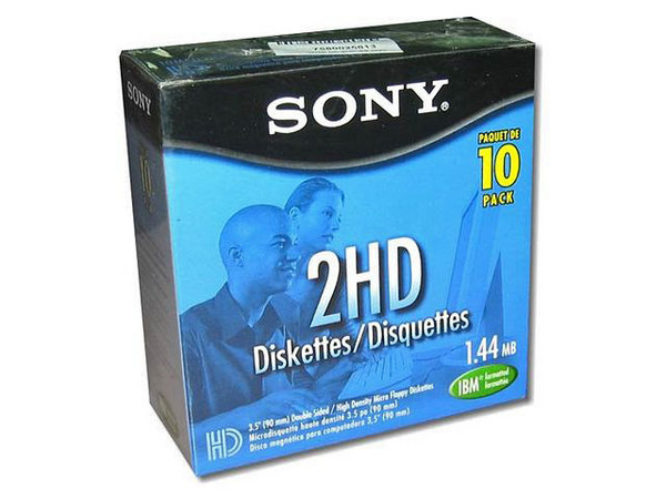 Caja de 10 Diskettes Sony formateados de 3 1/2 pulg.