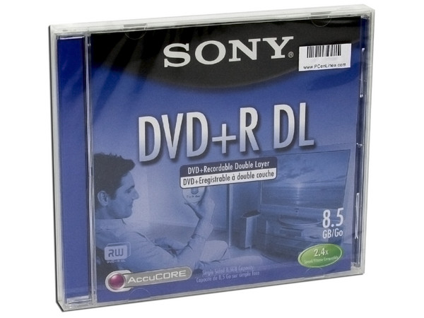 DVD+R DL Sony de 8.5GB / 2.4X