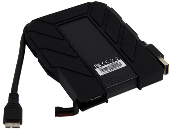 Disco Duro Portátil ADATA DashDrive Durable HD710 de 500 GB a prueba de agua y golpes, USB 3.0.