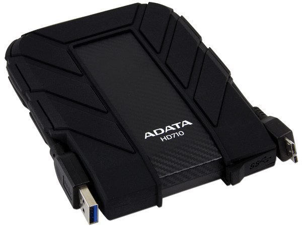 Disco Duro Portátil ADATA DashDrive Durable HD710 de 500 GB a prueba de agua y golpes, USB 3.0.