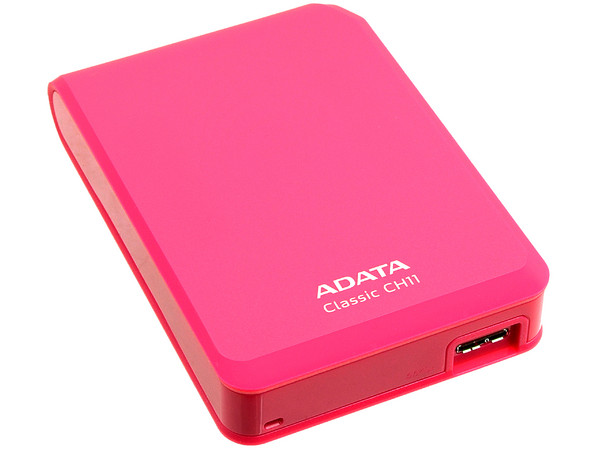 Disco Duro Portable ADATA Classic CH11 de 1TB, USB 3.0. Color Rosa