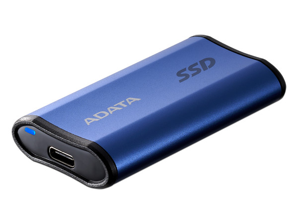 Unidad de Estado Sólido Externo ADATA SE880 de 500GB, USB-C 3.2. Color Azul