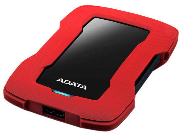 Disco Duro Portátil ADATA HD330 de 1TB a prueba de polvo, agua y golpes, USB 3.0. Color Rojo.