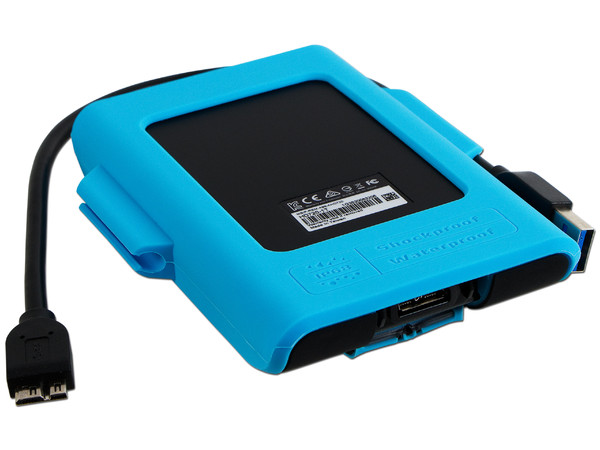 Disco Duro Portátil ADATA HD720 de 1 TB a prueba de polvo, agua y golpes, USB 3.0. Color Azul