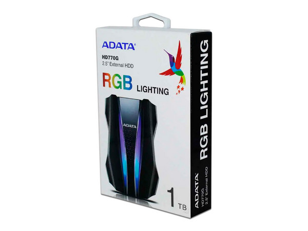 Disco Duro Portátil ADATA Warrior of Light HD770G de 1TB, a prueba de agua y golpes, USB 3.0. Color Negro.