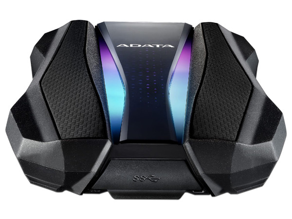 Disco Duro Portátil ADATA Warrior of Light HD770G de 2TB a prueba de agua y golpes, USB 3.0. Color Negro.
