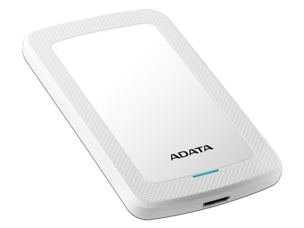 Disco Duro Portátil ADATA HV300 de 2TB, USB 3.0. Color Blanco.