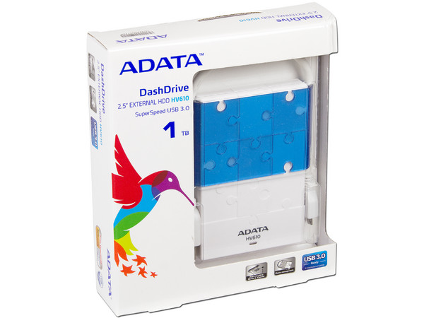 Disco Duro Portátil ADATA DashDrive HV610 de 1 TB, USB 3.0.