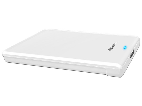 Disco Duro Portátil ADATA HV620S Slim de 1TB, USB 3.0. Color Blanco.