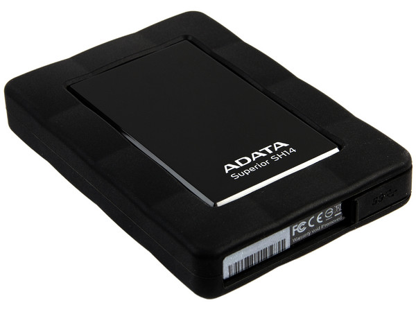 Disco Duro Portátil ADATA SH14 de 500 GB, USB 3.0,  a prueba de Agua y Golpes, Color Negro.