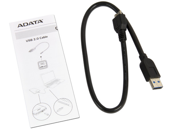 Disco Duro Portátil ADATA SH14 de 500 GB, USB 3.0,  a prueba de Agua y Golpes, Color Negro.
