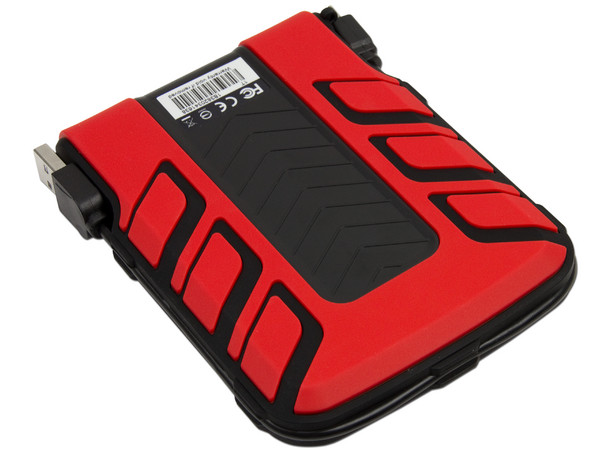  Disco Duro Portátil ADATA Sport SH93 a prueba de agua y golpes de 1 TB, USB 2.0. Color Rojo