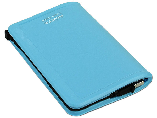 Disco Duro Portátil Adata Classic CH94 de 500 GB, USB 2.0. Color Celeste