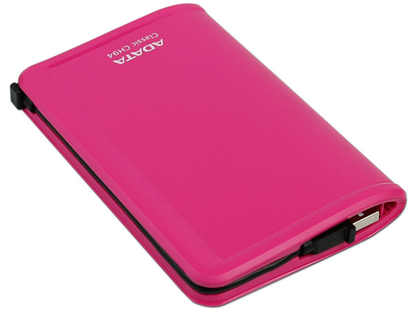 Disco Duro Portable adata Classic CH94 de 500GB, USB 2.0. Color Rosa