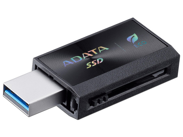 Unidad de Estado Sólido Portatil ADATA SC730-1T-CACTI de 1TB, USB-C Gen. 2, Color Negro.