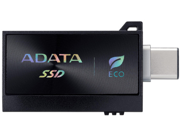 Unidad de Estado Sólido Portatil ADATA SC730-1T-CACTI de 1TB, USB-C Gen. 2, Color Negro.