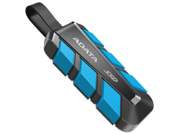 Unidad de Estado Sólido Portátil ADATA SC740 de 500GB, USB 3.2, Color Azul.