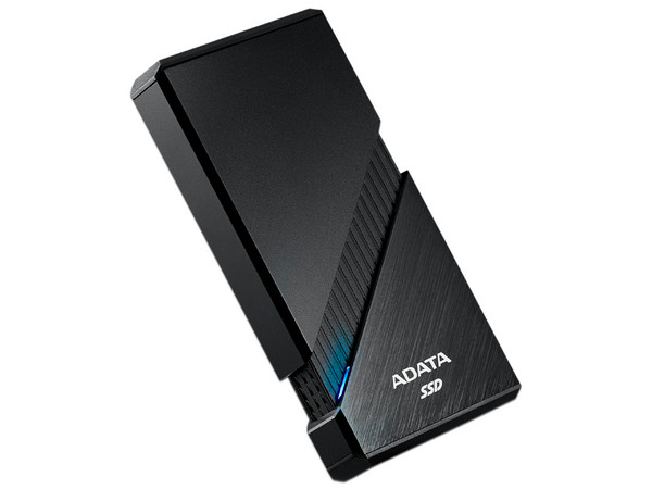 Unidad de Estado Sólido Externo ADATA SE920 de 1TB, USB 4.0 Tipo C. Color Negro.