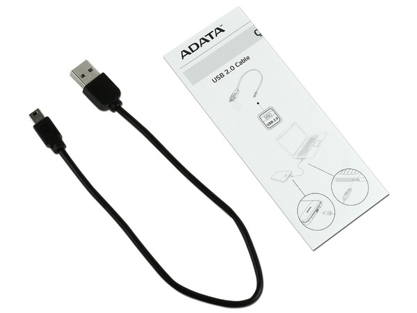 Disco Duro Portátil ADATA Sport SH93 a prueba de agua y golpes de 500 GB, USB 2.0. Color Negro
