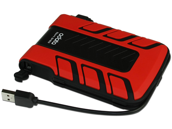Disco Duro Portátil Adata Sport SH93 a prueba de agua y golpes, de 500 GB, USB 2.0.