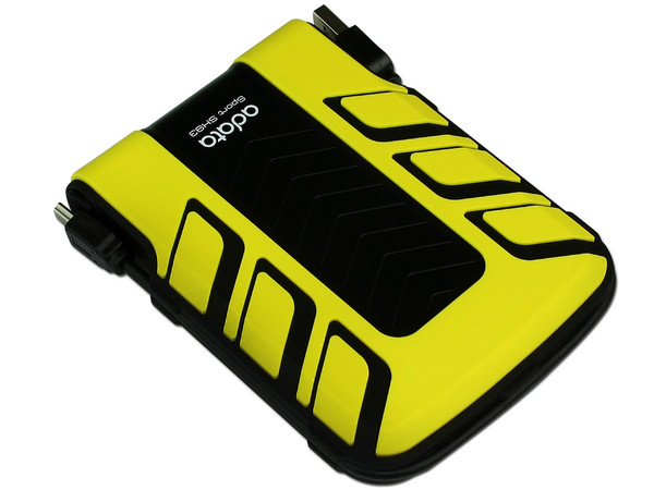Disco Duro Portable adata Sport SH93 a prueba de agua y golpes de 640GB, USB 2.0. Color Amarillo