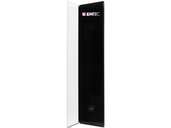 Disco Duro Externo Multimedia Emtec Movie Cube de 500 GB con sintonizador digital, HDMI, USB 2.0 y control remoto.