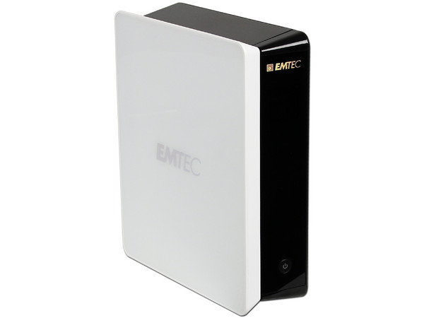 Disco Duro Externo Multimedia Emtec Movie Cube de 500 GB con sintonizador digital, HDMI, USB 2.0 y control remoto.